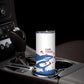 Cape Verde Football Custom Skinny Tumbler Tubaroes Azuis Glory World Cup - African Pride