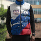 Cape Verde Football Custom Sleeveless Puffer Jacket Tubaroes Azuis Glory World Cup