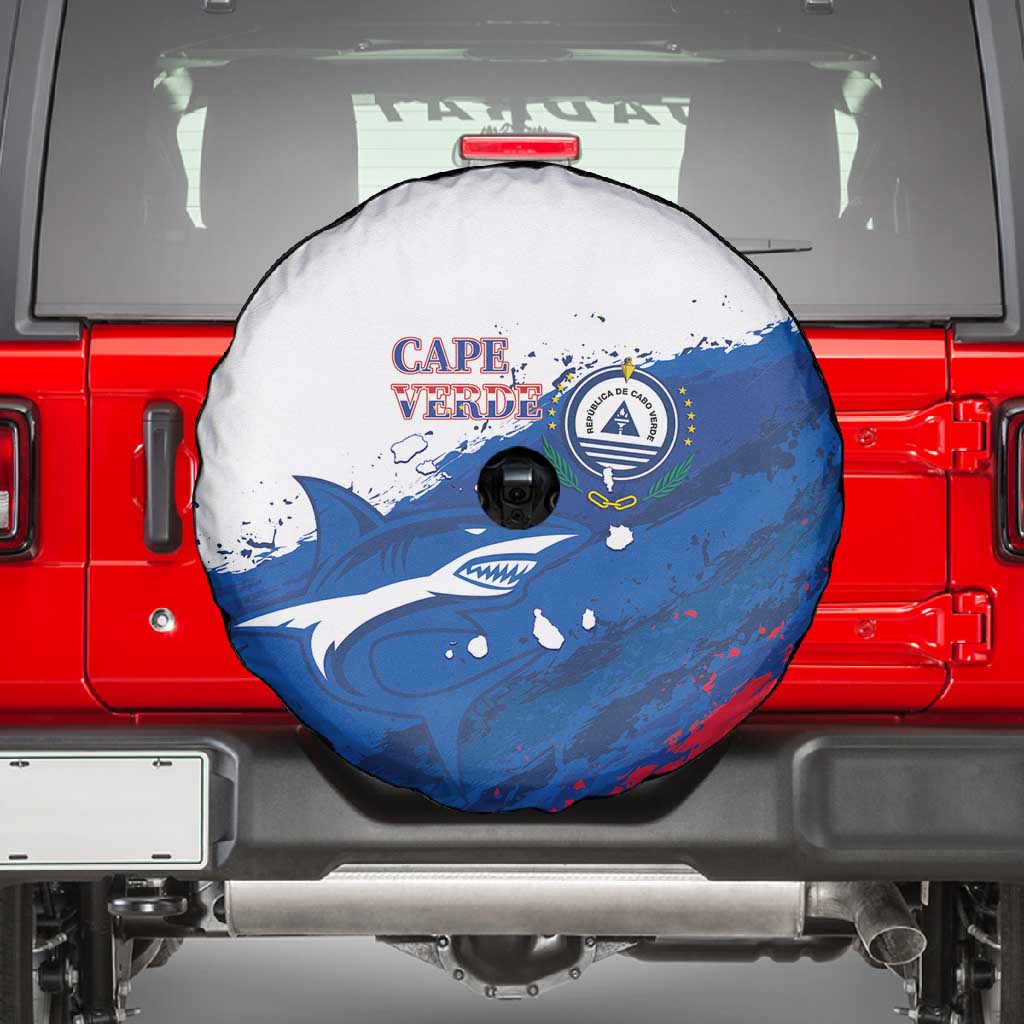 Cape Verde Football Spare Tire Cover Tubaroes Azuis Glory World Cup - African Pride
