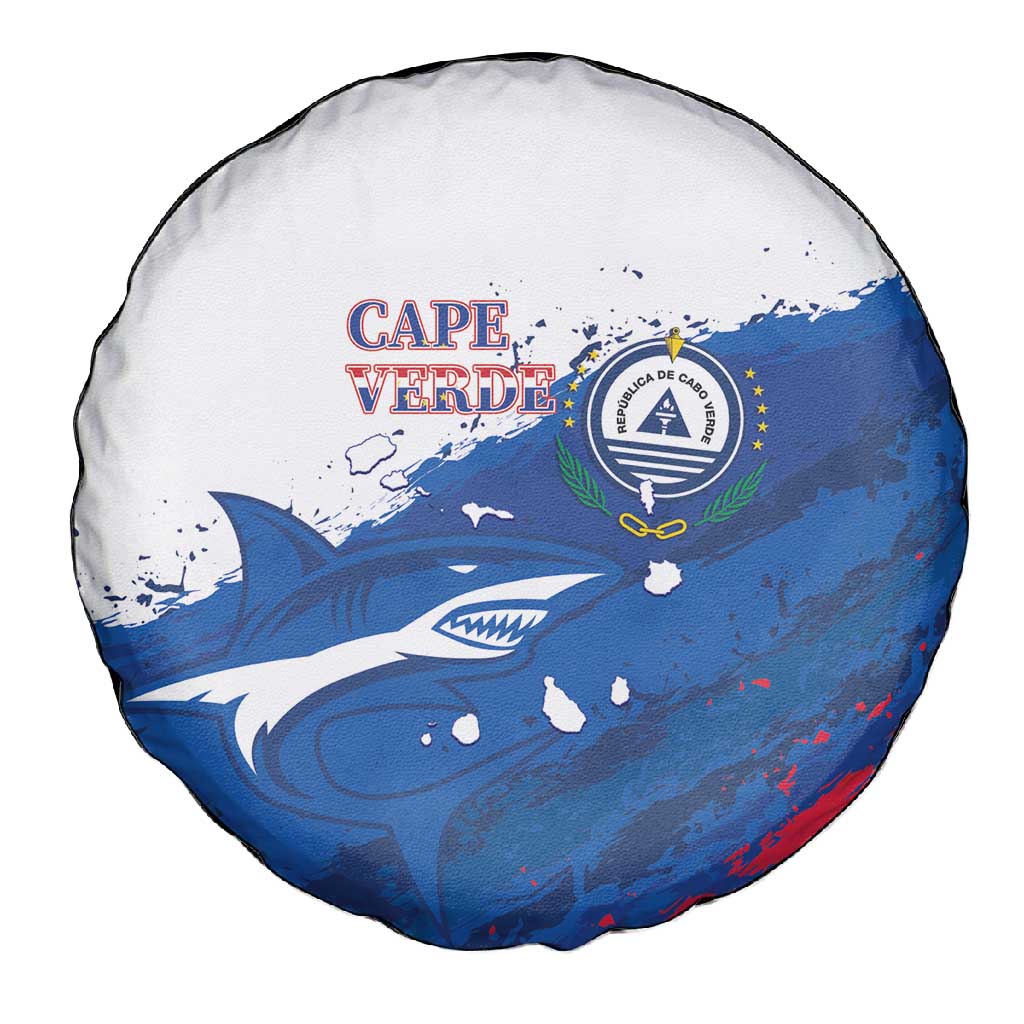 Cape Verde Football Spare Tire Cover Tubaroes Azuis Glory World Cup - African Pride