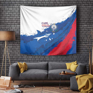 Cape Verde Football Tapestry Tubaroes Azuis Glory World Cup - African Pride