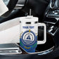 Cape Verde Football Custom Tumbler With Handle Tubaroes Azuis Glory World Cup - African Pride
