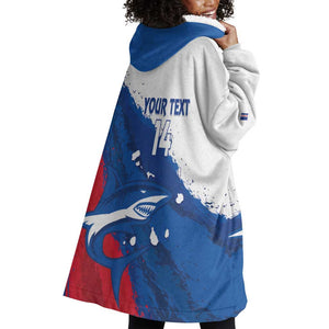Cape Verde Football Custom Wearable Blanket Hoodie Tubaroes Azuis Glory World Cup - African Pride