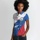 Cape Verde Football Custom Women Polo Shirt Tubaroes Azuis Glory World Cup - African Pride