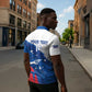 Cape Verde Football Custom Zipper Polo Shirt Tubaroes Azuis Glory World Cup