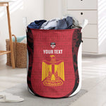 Custom Egypt Football Laundry Basket 2026 Go Pharaohs Ancient Egyptian Pattern - African Pride