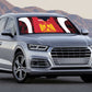 Custom Egypt Football Auto Sun Shade 2026 Go Pharaohs Ancient Egyptian Pattern - African Pride