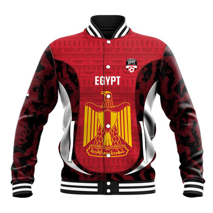Custom Egypt Football Baseball Jacket 2026 Go Pharaohs Ancient Egyptian Pattern - African Pride