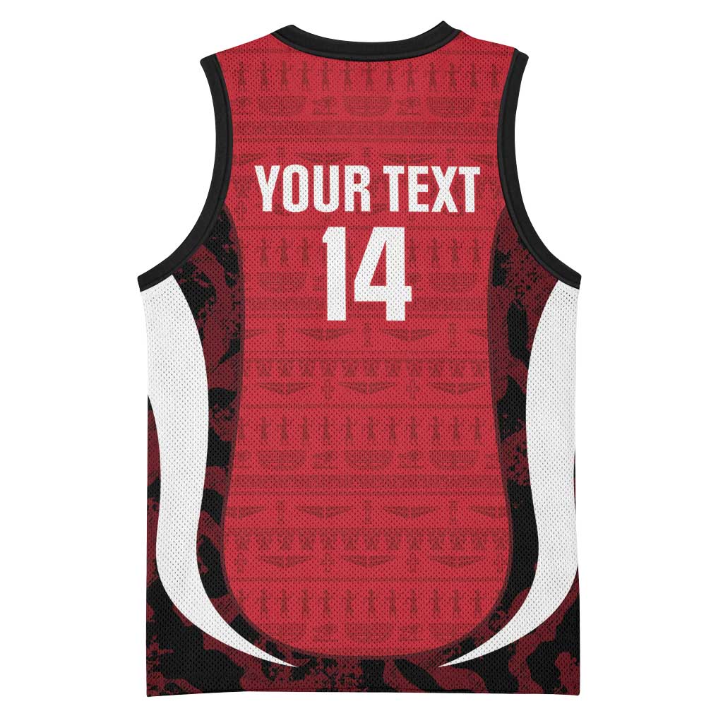 Custom Egypt Football Basketball Jersey 2026 Go Pharaohs Ancient Egyptian Pattern - African Pride