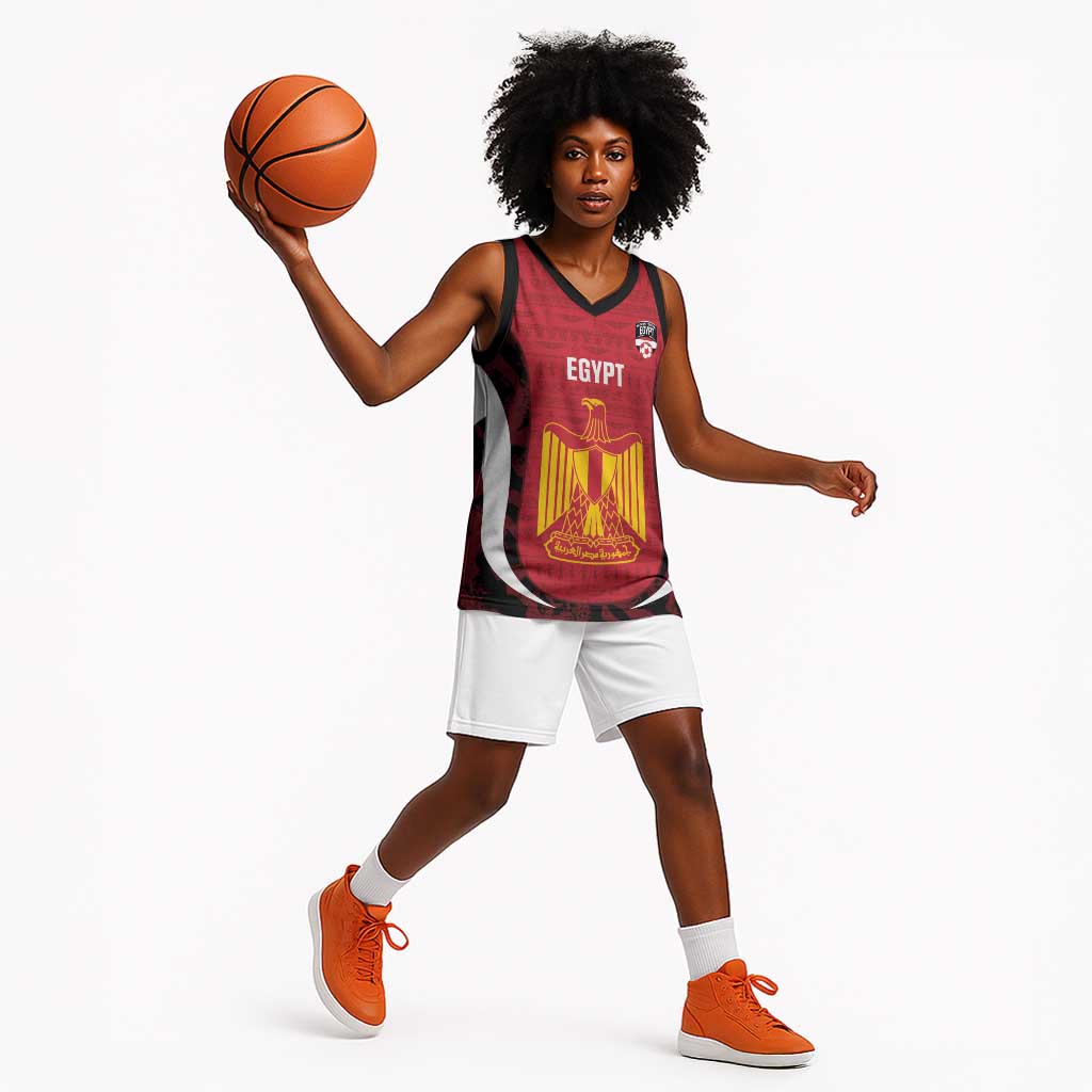 Custom Egypt Football Basketball Jersey 2026 Go Pharaohs Ancient Egyptian Pattern - African Pride