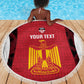 Custom Egypt Football Beach Blanket 2026 Go Pharaohs Ancient Egyptian Pattern - African Pride