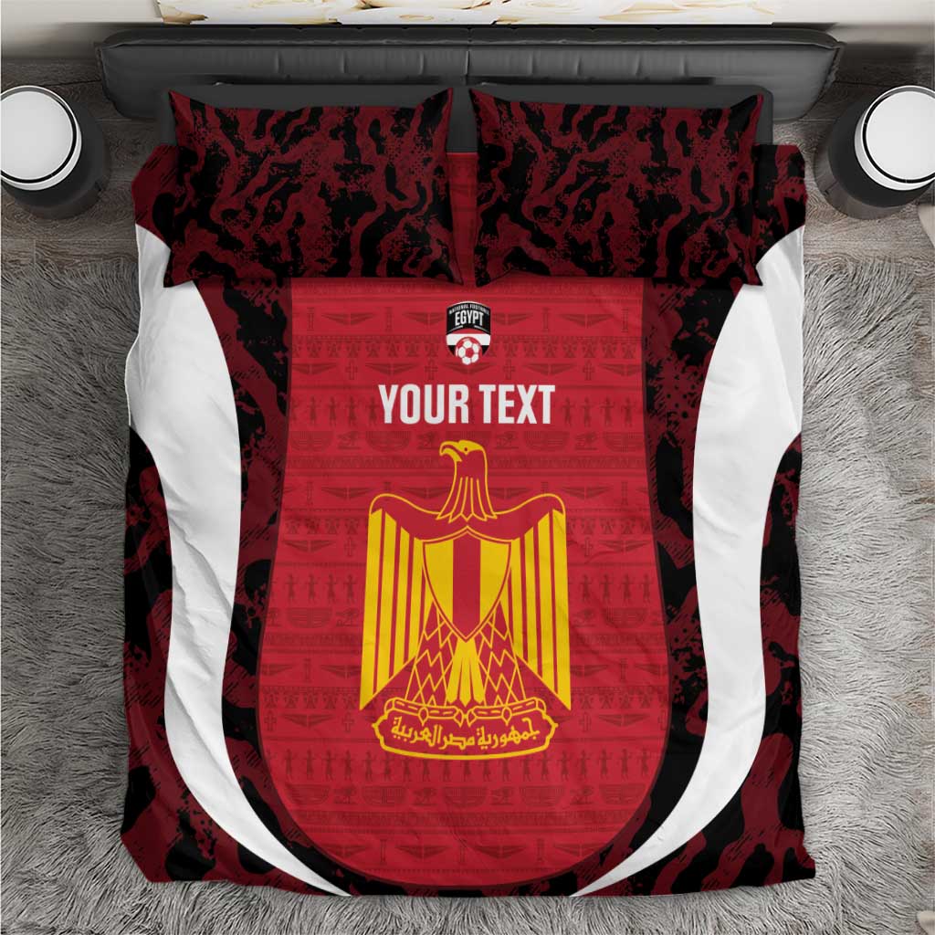 Custom Egypt Football Bedding Set 2026 Go Pharaohs Ancient Egyptian Pattern - African Pride