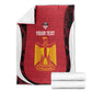 Custom Egypt Football Blanket 2026 Go Pharaohs Ancient Egyptian Pattern - African Pride