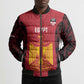 Custom Egypt Football Bomber Puffer Jacket 2026 Go Pharaohs Ancient Egyptian Pattern - African Pride