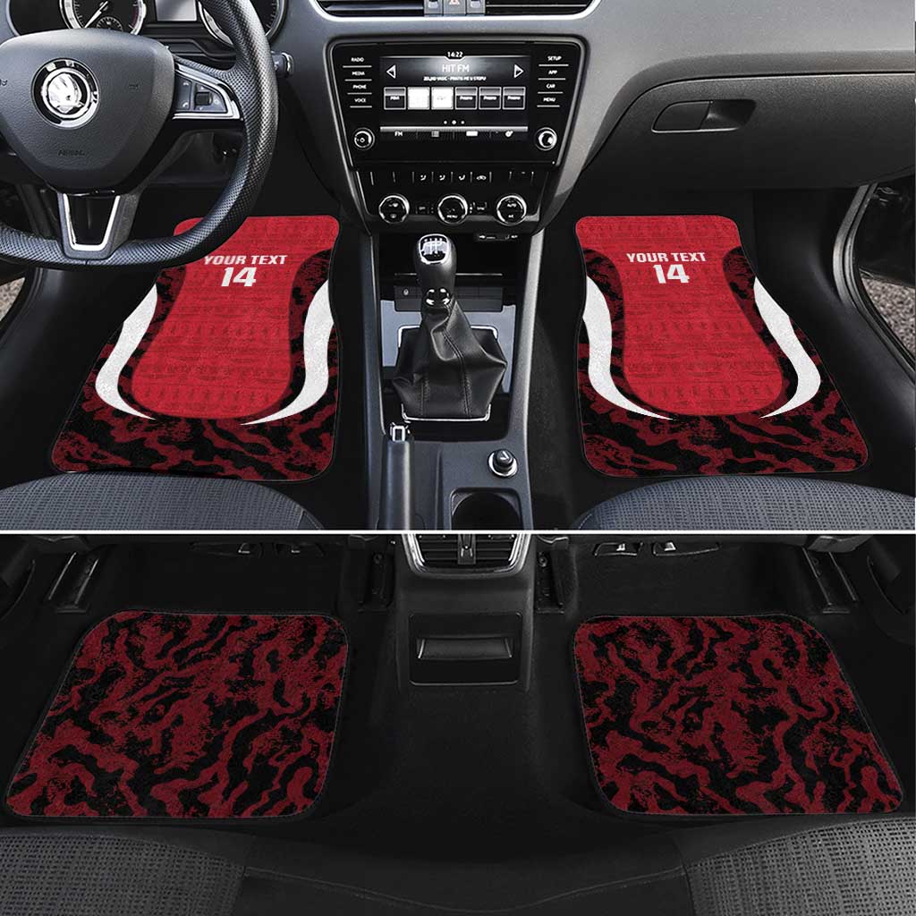 Custom Egypt Football Car Mats 2026 Go Pharaohs Ancient Egyptian Pattern - African Pride