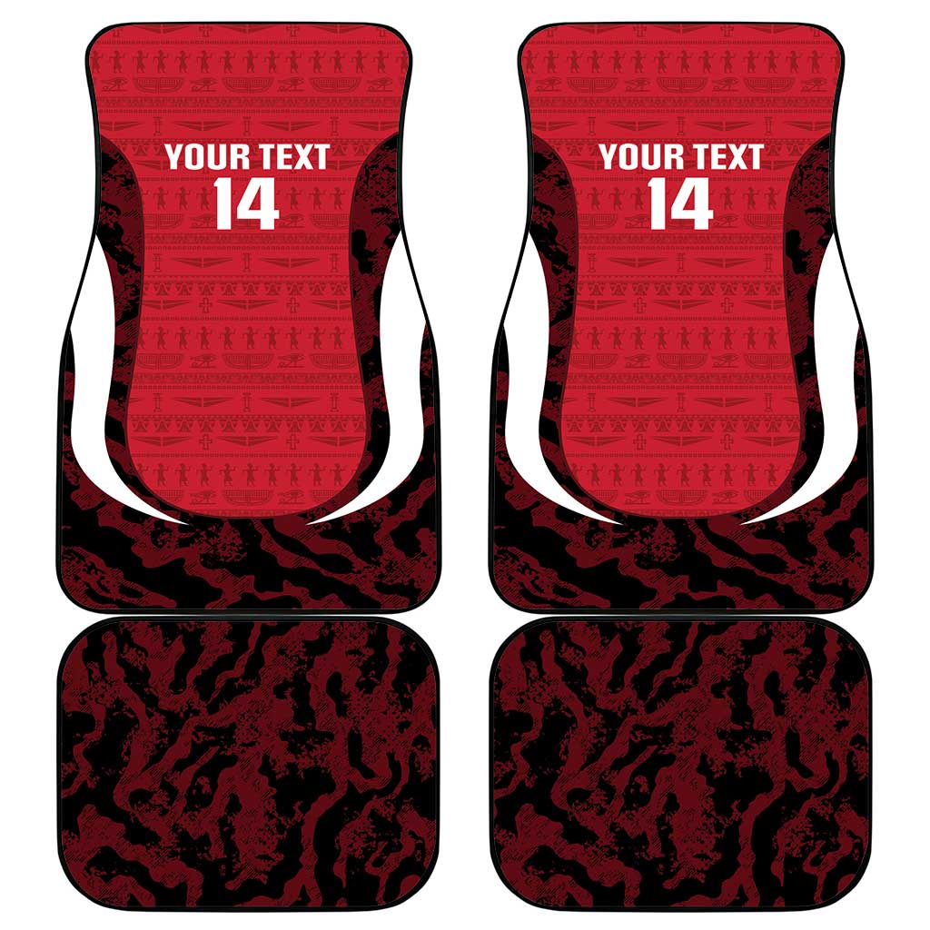Custom Egypt Football Car Mats 2026 Go Pharaohs Ancient Egyptian Pattern - African Pride