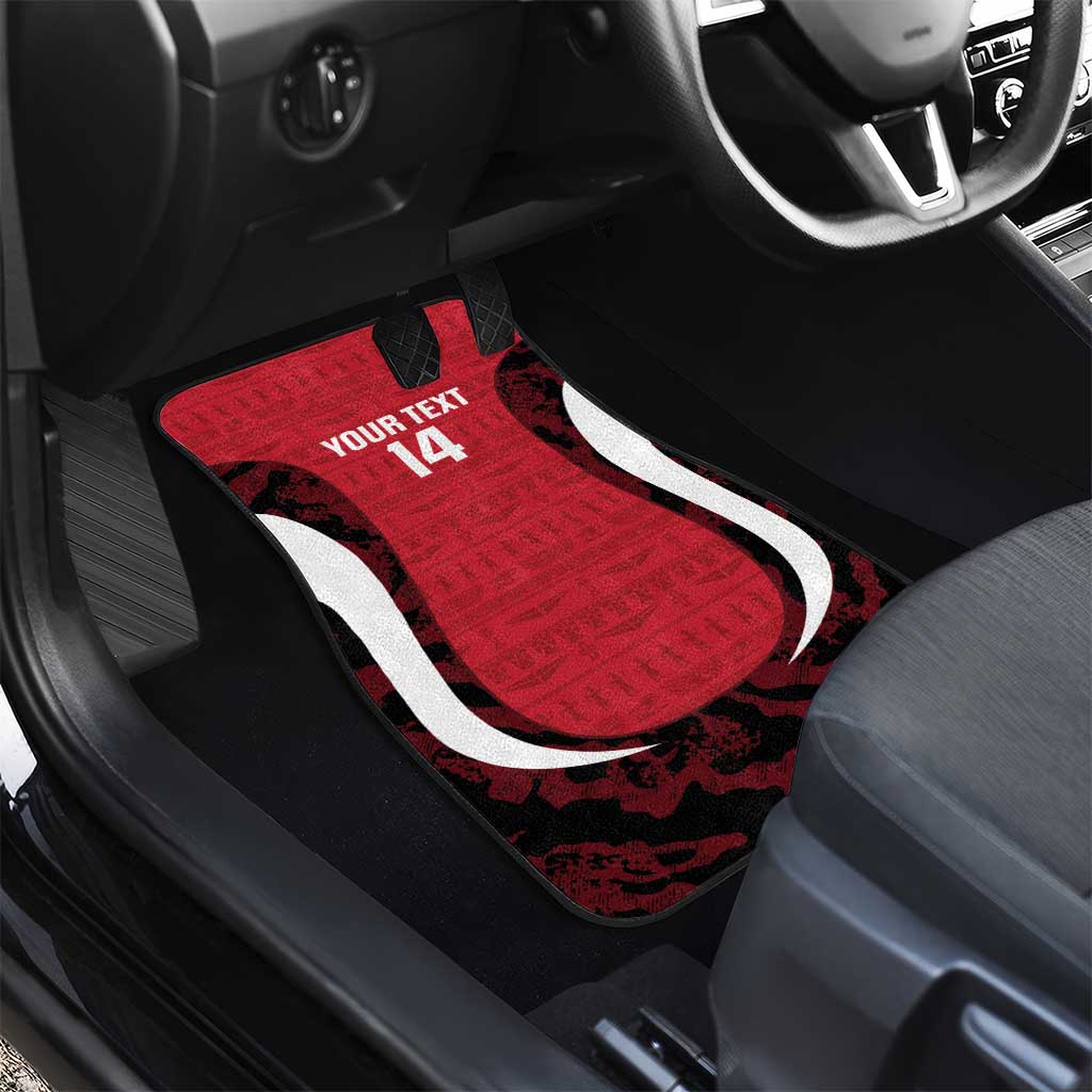 Custom Egypt Football Car Mats 2026 Go Pharaohs Ancient Egyptian Pattern - African Pride