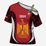 Custom Egypt Football Cross Shoulder Shirt 2026 Go Pharaohs Ancient Egyptian Pattern - African Pride