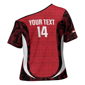 Custom Egypt Football Cross Shoulder Shirt 2026 Go Pharaohs Ancient Egyptian Pattern - African Pride