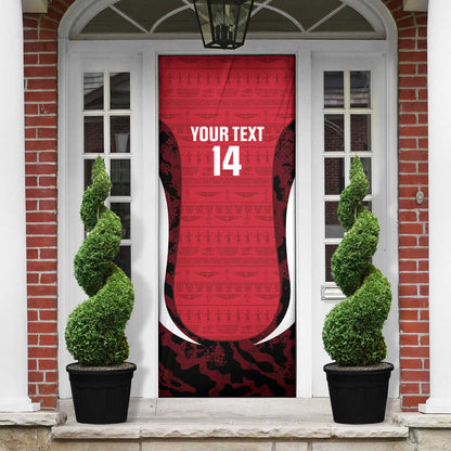 Custom Egypt Football Door Cover 2026 Go Pharaohs Ancient Egyptian Pattern - African Pride