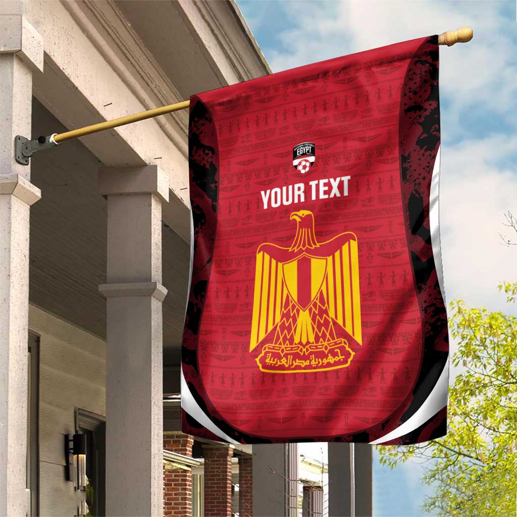 Custom Egypt Football Garden Flag 2026 Go Pharaohs Ancient Egyptian Pattern - African Pride