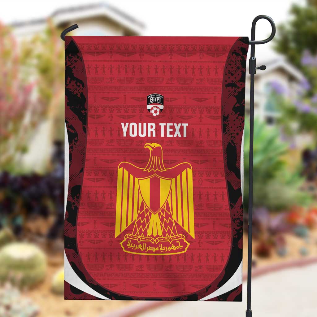 Custom Egypt Football Garden Flag 2026 Go Pharaohs Ancient Egyptian Pattern - African Pride