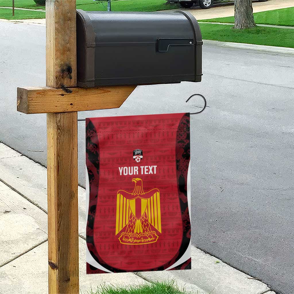 Custom Egypt Football Garden Flag 2026 Go Pharaohs Ancient Egyptian Pattern - African Pride