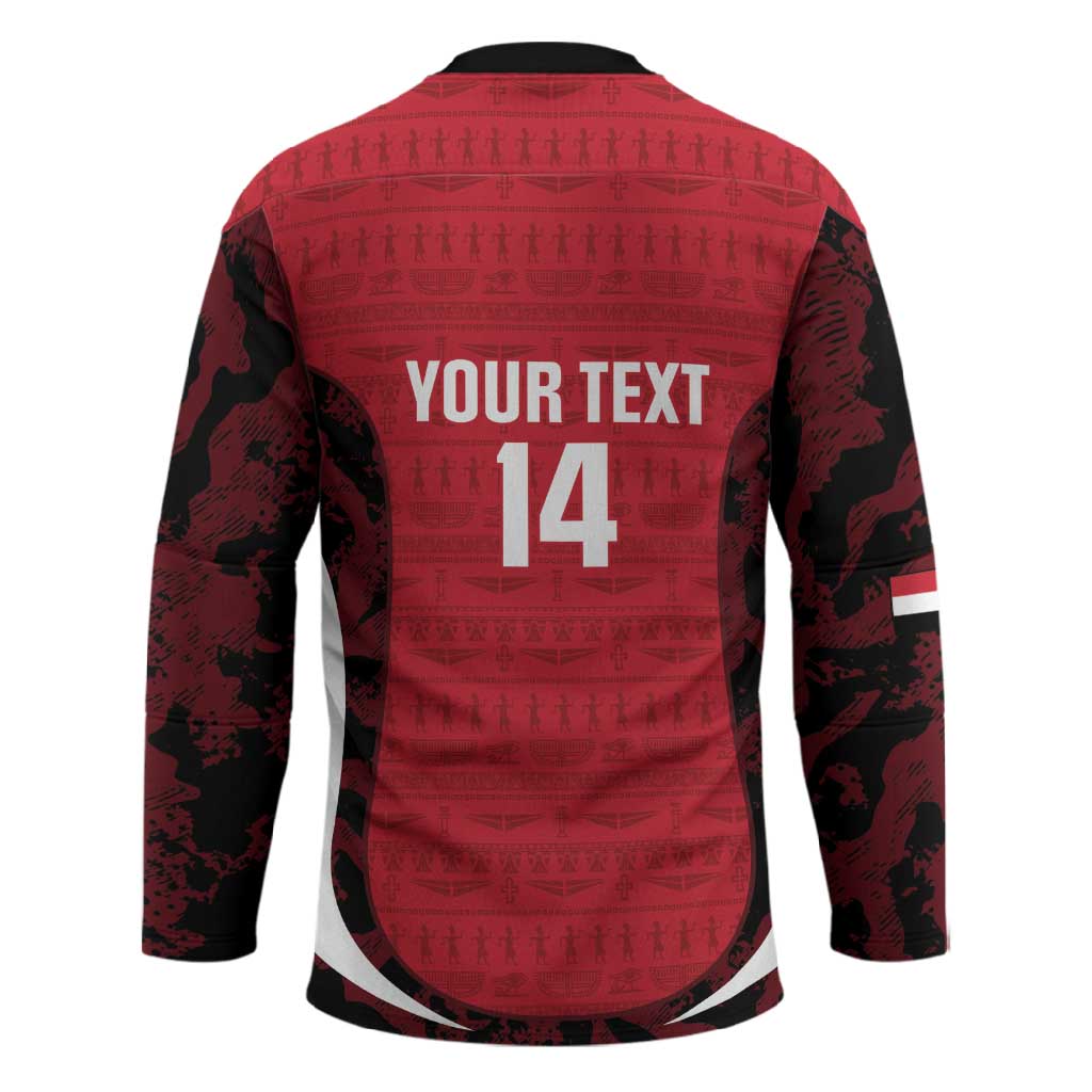 Custom Egypt Football Hockey Jersey 2026 Go Pharaohs Ancient Egyptian Pattern - African Pride