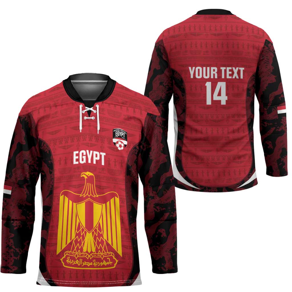 Custom Egypt Football Hockey Jersey 2026 Go Pharaohs Ancient Egyptian Pattern - African Pride