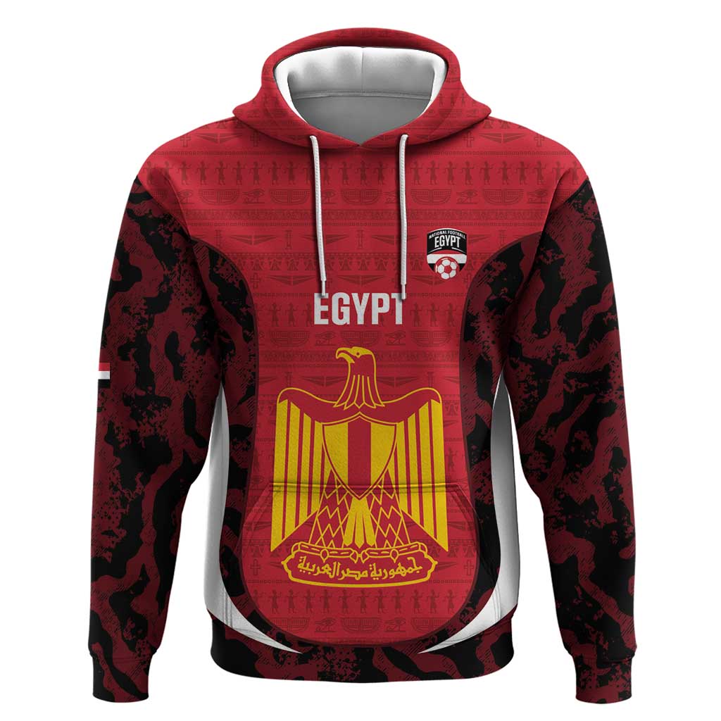 Custom Egypt Football Hoodie 2026 Go Pharaohs Ancient Egyptian Pattern - African Pride