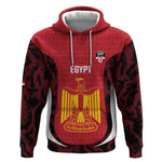 Custom Egypt Football Hoodie 2026 Go Pharaohs Ancient Egyptian Pattern - African Pride