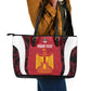 Custom Egypt Football Leather Tote Bag 2026 Go Pharaohs Ancient Egyptian Pattern - African Pride