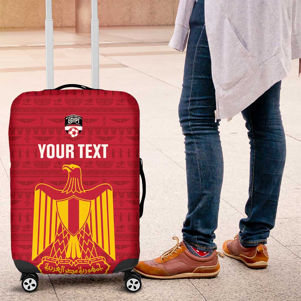 Custom Egypt Football Luggage Cover 2026 Go Pharaohs Ancient Egyptian Pattern - African Pride