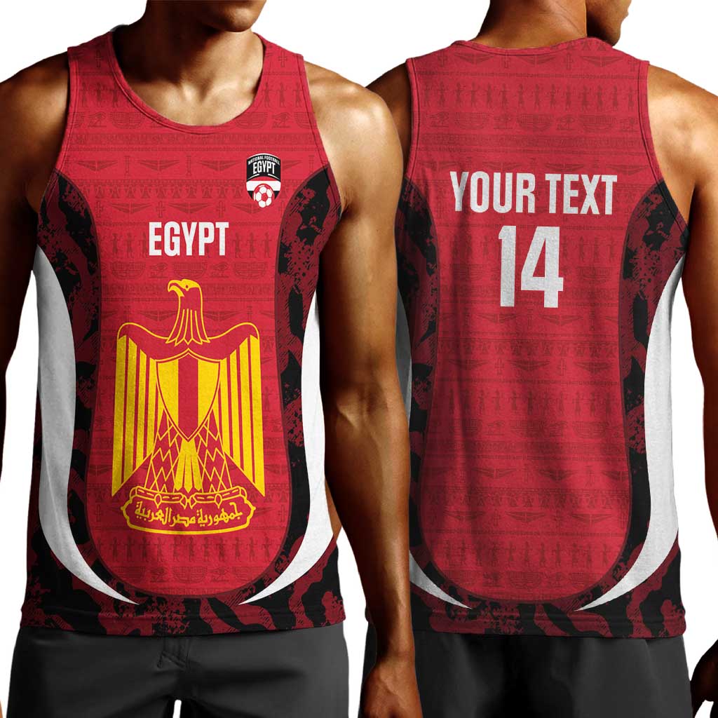 Custom Egypt Football Men Tank Top 2026 Go Pharaohs Ancient Egyptian Pattern - African Pride