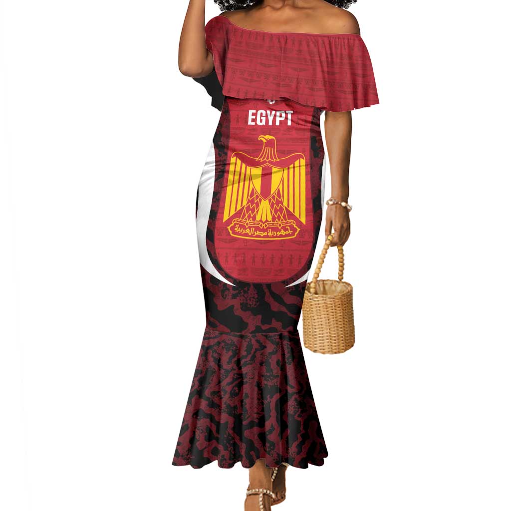 Custom Egypt Football Mermaid Dress 2026 Go Pharaohs Ancient Egyptian Pattern - African Pride