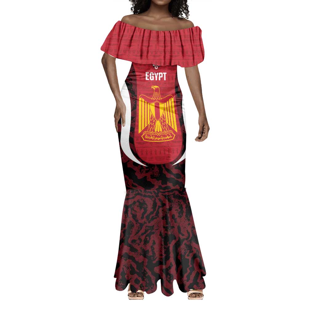 Custom Egypt Football Mermaid Dress 2026 Go Pharaohs Ancient Egyptian Pattern - African Pride