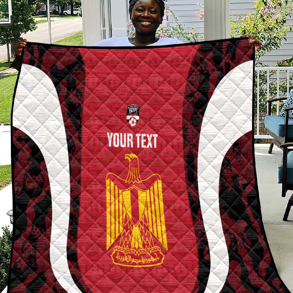 Custom Egypt Football Quilt 2026 Go Pharaohs Ancient Egyptian Pattern - African Pride