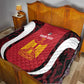 Custom Egypt Football Quilt 2026 Go Pharaohs Ancient Egyptian Pattern - African Pride