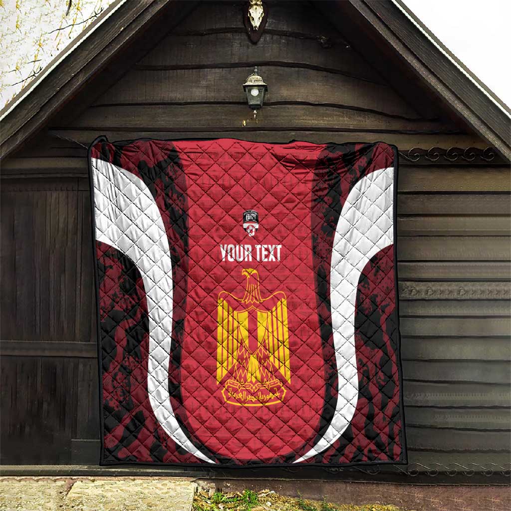 Custom Egypt Football Quilt 2026 Go Pharaohs Ancient Egyptian Pattern - African Pride