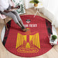 Custom Egypt Football Round Carpet 2026 Go Pharaohs Ancient Egyptian Pattern - African Pride
