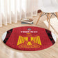 Custom Egypt Football Round Carpet 2026 Go Pharaohs Ancient Egyptian Pattern - African Pride