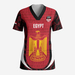 Custom Egypt Football Scrub Top 2026 Go Pharaohs Ancient Egyptian Pattern - African Pride
