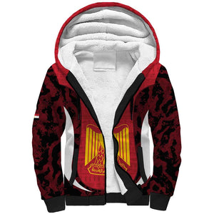 Custom Egypt Football Sherpa Hoodie 2026 Go Pharaohs Ancient Egyptian Pattern - African Pride