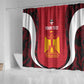 Custom Egypt Football Shower Curtain 2026 Go Pharaohs Ancient Egyptian Pattern - African Pride
