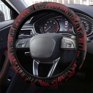 Egypt Football Steering Wheel Cover 2026 Go Pharaohs Ancient Egyptian Pattern - African Pride