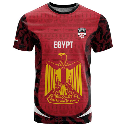 Custom Egypt Football T shirt 2026 Go Pharaohs Ancient Egyptian Pattern - African Pride