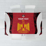 Custom Egypt Football Tablecloth 2026 Go Pharaohs Ancient Egyptian Pattern - African Pride