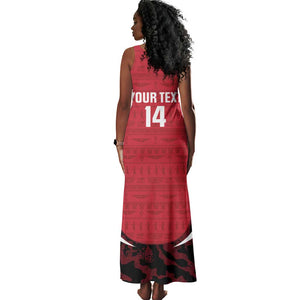 Custom Egypt Football Tank Maxi Dress 2026 Go Pharaohs Ancient Egyptian Pattern - African Pride