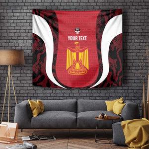 Custom Egypt Football Tapestry 2026 Go Pharaohs Ancient Egyptian Pattern - African Pride