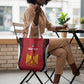 Custom Egypt Football Tote Bag 2026 Go Pharaohs Ancient Egyptian Pattern - African Pride